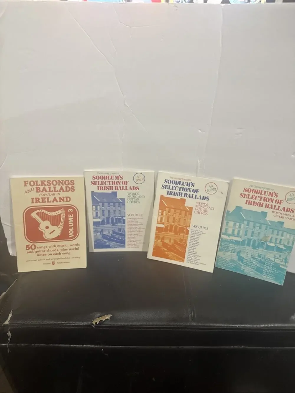 Lot of 4 Vintage Irish Ballads Folk Songs Music Books Soodlum Pat Conway Guitar